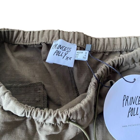 Princess Polly Geneve Maxi Skirt Olive Green 4 NWT - Picture 4 of 4